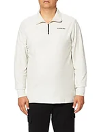 Koszulki męskie - G-STAR RAW Koszulka męska Lightweight Astro Half Zip Sweater, Wielokolorowy (Whitebait Htr D20383-c887-6030), L - miniaturka - grafika 1