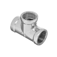 Łączniki, trójniki, kształtki - Trójnik chromowany 3/4" GW Invena - miniaturka - grafika 1