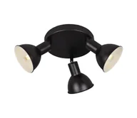 Lampy sufitowe - Briloner 2674-035 - Oświetlenie punktowe RETRO 3xE14/25W/230V czarny - miniaturka - grafika 1