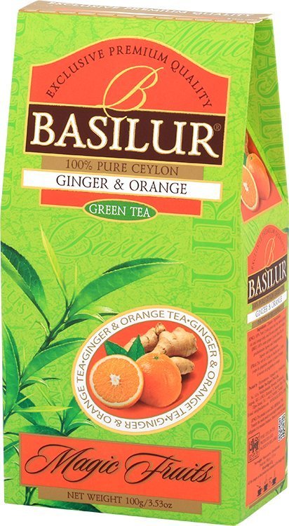 Basilur Herbata zielona liść Basilur Ginger Orange 100g