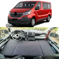 Pościel - BREMER SITZBEZÜGE Łóżko kempingowe, łóżko dla kierowcy, kompatybilne z Renault Trafic 2 od 2014, akcesoria do kampera, na kemping, akcesoria - miniaturka - grafika 1
