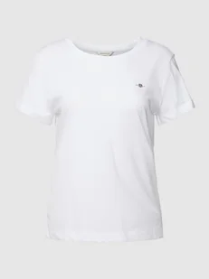 T-shirt z wyhaftowanym logo model ‘SHIELD’ - Koszulki i topy damskie - miniaturka - grafika 1