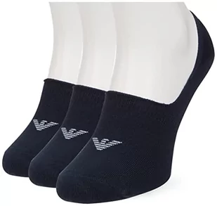 Emporio Armani Niewidoczne skarpetki męskie 3-pak, Marine, Large-X-Large - Skarpetki męskie - miniaturka - grafika 1