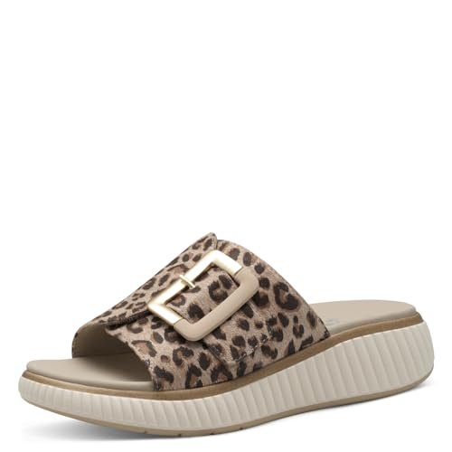 Jana Klapki damskie wegańskie sandały, panterka, 41 EU, Leopard, 41 EU