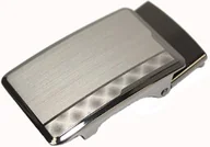 Paski - Klamra Bezniklowa Do Paska Męskiego Wizytowego Z Mechanizmem Samozaciskowym SREBRNA AUTOMAT/SAMOZACISK Garnitur 35 mm KASZ35/42 - miniaturka - grafika 1