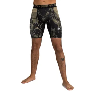 Venum Invader Vale Tudo Spodenki Kompresyjne Black/Sand - Spodnie sportowe męskie - miniaturka - grafika 1