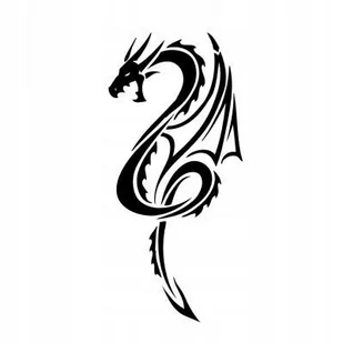 Naklejka na ścianę dragon tribal azja Smok 7, 100x48 cm - Naklejki na ścianę - miniaturka - grafika 1