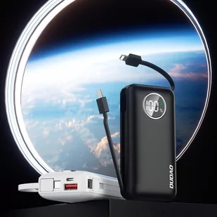 Dudao K15sB powerbank 10000mAh 1xUSB-A / 1xUSB-C 22.5W z wbudowanym kablem 1xLightning / 1xUSB-C czarny - Powerbanki - miniaturka - grafika 2