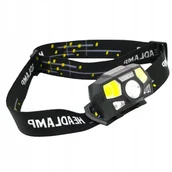 Latarki - Latarka czołowa 2xCREE 4xCOB 1200 mAh czujnik Led - miniaturka - grafika 1