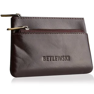 Betlewski, Skórzane etui na monety, brązowy - Etui na klucze - miniaturka - grafika 1