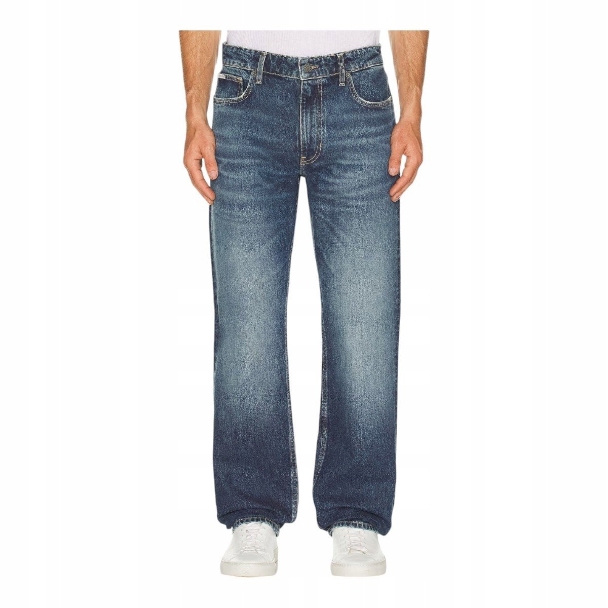 GUESS MĘSKIE SPODNIE JEANSOWE GJ G16 STRAIGHT NIEBIESKI r.31