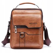 Torby męskie - SASZETKA Torba męska na ramię LISTONOSZKA Vintage - miniaturka - grafika 1