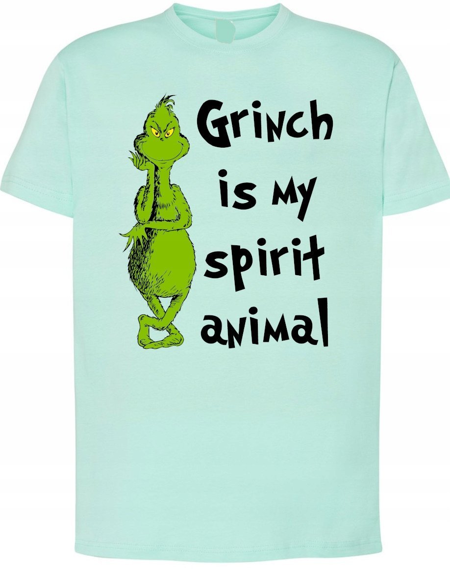 T-Shirt Grinch jest Moim Zwierzęciem Prezent Boże Narodzenie r.XS