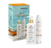 Zestawy kosmetyków damskich - Sesderma Zestaw (C-VIT Radiance Mleczko do ciała 250ml + Repaskin Transparent spray SPF50 200ml) - miniaturka - grafika 1