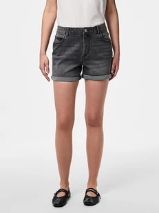 Pieces Szorty dżinsowe "Peggy" w kolorze szarym - Spodenki damskie - miniaturka - grafika 1
