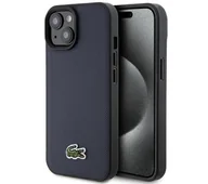 Etui i futerały do telefonów - Lacoste LCHMP15SPVCV Hardcase Iconic Petit Pique MagSafe do iPhone 15 Granatowy - miniaturka - grafika 1