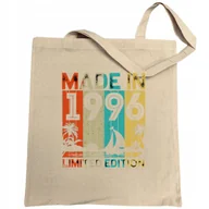 Torby i wózki na zakupy - Torba na zakupy kolorowy nadruk Made in 1996 - miniaturka - grafika 1