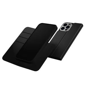Moshi Overture MagSafe - Skórzane etui 3w1 z klapką iPhone 14 Pro Max (Black) - Etui i futerały do telefonów - miniaturka - grafika 9