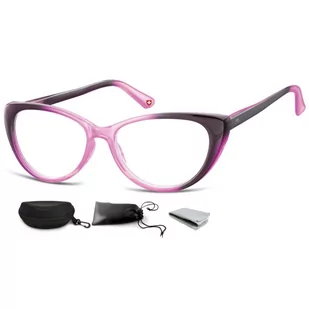 Plusy Okulary Do Czytania Kocie MR64D moc: +3 - Okulary korekcyjne, oprawki, szkła - miniaturka - grafika 1