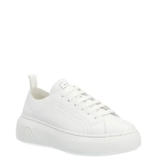 Armani Exchange Skórzane trampki - Trampki damskie - miniaturka - grafika 1