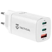 Ładowarki do telefonów - Tactical Ładowarka sieciowa FlashBang, 2x USB-C, 1x USB, GaN, 65 W Biała - miniaturka - grafika 1
