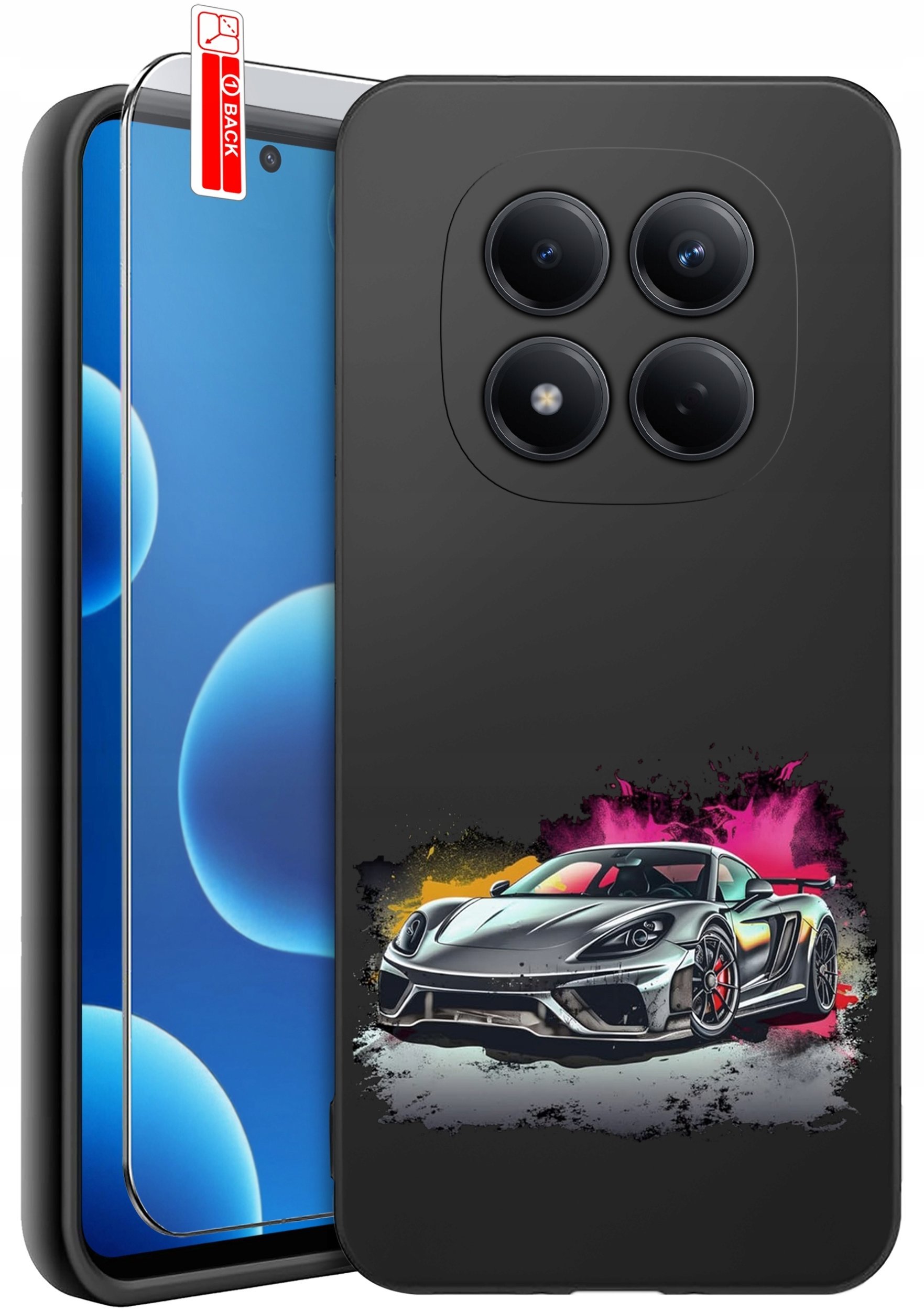 krainaGSM ETUI do Xiaomi Redmi Note 15 Pro 4G WZORY SILIKONOWE MATT CASE + SZKŁO
