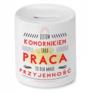 Skarbonka Dla Komornika na Urodziny na Prezent z Nadrukiem ze Zdjęciem + Opakowanie na prezent (wzór 03) - Skarbonki - miniaturka - grafika 1