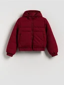 Kurtki i płaszcze dla dziewczynek - Reserved - Kurtka z kapturem - brązowy - miniaturka - grafika 1