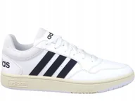 Buty sportowe męskie - Adidas Hoops 3.0 GY5434 Skate Buty Męskie Trampki Białe - miniaturka - grafika 1
