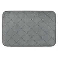 Dywaniki łazienkowe - Dywanik łazienkowy Napoli 40 x 60 cm szary - miniaturka - grafika 1