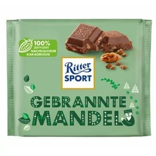 Ritter Sport ZIMA 2022 Czekolada mleczna z kawałkami karmelizowanych migdałów 100g - Bombonierki i czekoladki - miniaturka - grafika 1