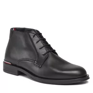 Botki męskie - Trzewiki Tommy Hilfiger Core Rwb Hilfiger Lth L Boot FM0FM04804 Black BDS - miniaturka - grafika 1