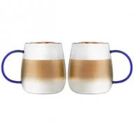Szklanki - Vialli Design Komplet szklanek z niebieskim uchem Bolla 1135 2 x 400 ml - miniaturka - grafika 1
