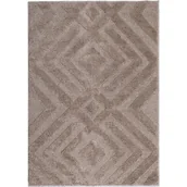Dywany - Dywan Pisa 80 x 150 cm romby beżowy - miniaturka - grafika 1