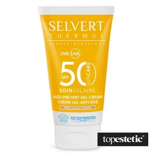 Selvert Thermal Age Prevent Gel-Cream With Colour SPF 50 Żel-krem do twarzy z kolorem i barierą ochronną 50ml - Kremy do twarzy - miniaturka - grafika 1