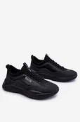 Sneakersy damskie - Damskie Sneakersy Memory Foam System Big Star LL274419 Czarne-38 - miniaturka - grafika 1