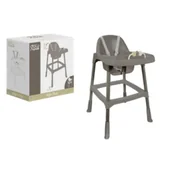Krzesełka do karmienia - Dolu Krzesełko do karmienia szare deluxe - miniaturka - grafika 1