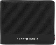 Portfele - Tommy Hilfiger Męski portfel TH Foundation Mini CC AM0AM13507 składany portfel, czarny (czarny), OS, czarny (czarny), rozmiar uniwersalny - miniaturka - grafika 1