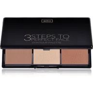 Bronzery i konturowanie twarzy - WIBO 3 Steps to Perfect Face Paleta do Konturowania Dark 4708 - miniaturka - grafika 1