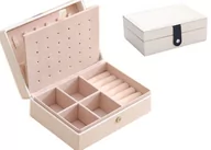 Pudełka i szkatułki - Pudełko Kuferek Kasteka Na Biżuterię Kolczyki Box - miniaturka - grafika 1