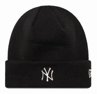 Czapki damskie - Czapka Beanie zimowa NEW ERA NY Yankees Metallic Pin czarna - miniaturka - grafika 1