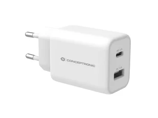 Conceptronic ALTHEA11W ładowarka do urządzeń przenośnych Uniwersalne Biały Prąd przemienny Szybkie ładowanie Wewnętrzna - Ładowarki do telefonów - miniaturka - grafika 1