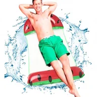 Materace turystyczne - HAMAK WODNY DMUCHANY FOTEL LEŻAK MATERAC ARBUZ - miniaturka - grafika 1