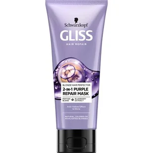 Gliss Kur Schwarzkopf Gliss Hair Repair Purple Maska do włosów blond i rozjaśnionych  200ml - Maski do włosów - miniaturka - grafika 1