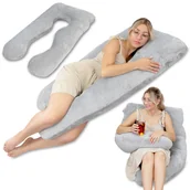 Poduszki do karmienia - Poduszka Ciążowa Poduszka Do Karmienia XXL 135 cm - miniaturka - grafika 1