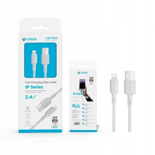 Kabel USB - Apple Lightning 3.4A Kabel do iPhone 3M - Kable USB - miniaturka - grafika 1