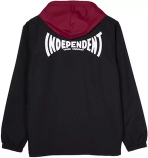 Kurtki męskie - kurtka męska INDEPENDENT SPAN HOODED WINDBREAKER Black - grafika 1