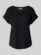 Koszulki i topy damskie - T-shirt o luźnym kroju z mieszanki wiskozy - miniaturka - grafika 1