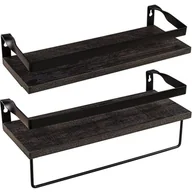 Półki do salonu - STILISTA Zestaw 2 półek ściennych Volato Duo, 40 cm, czarny - miniaturka - grafika 1