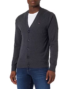 Tommy Hilfiger 1985 Kardigan ciemnoszary wrzos, Ciemnoszary wrzos, XL - Swetry damskie - miniaturka - grafika 1